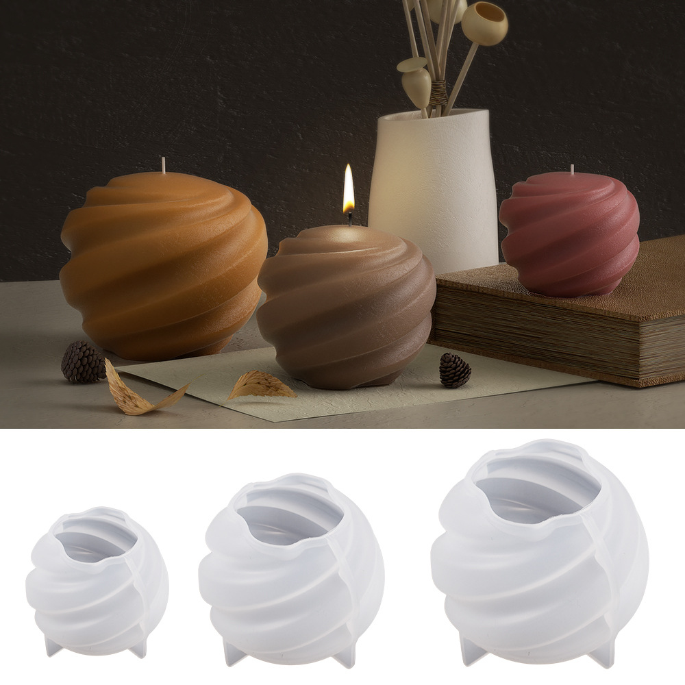 Soap Making Gel - Rotating Planet Silicone Candle Mold 3D