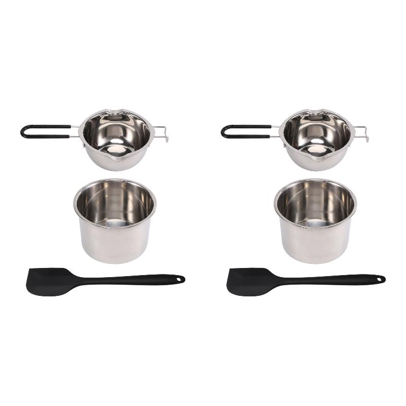 Soap Making Double Boiler - 2PackX(Double Boiler Pot Set Stainless Steel