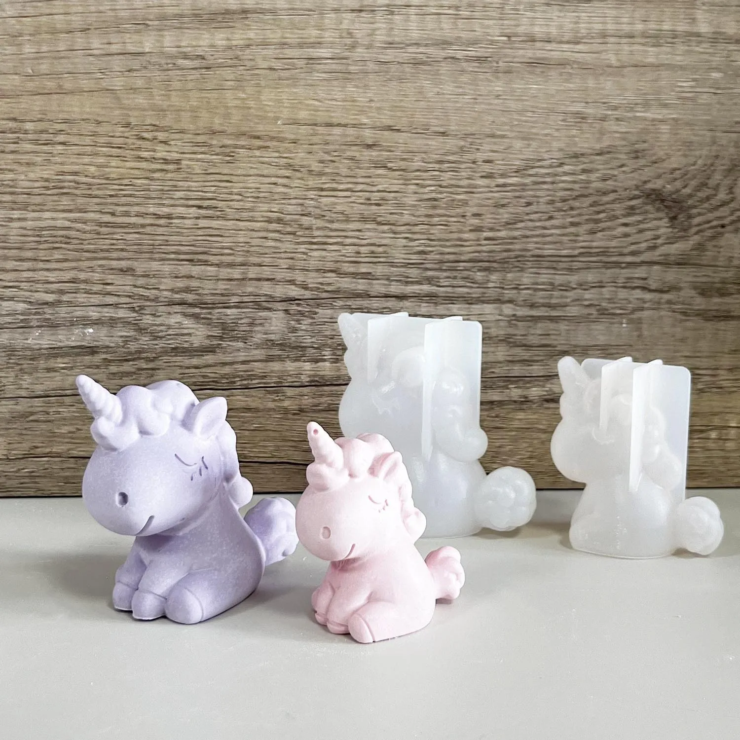 Soap Making Tray - 3D Geometric Silicone Unicorn Cat Deer