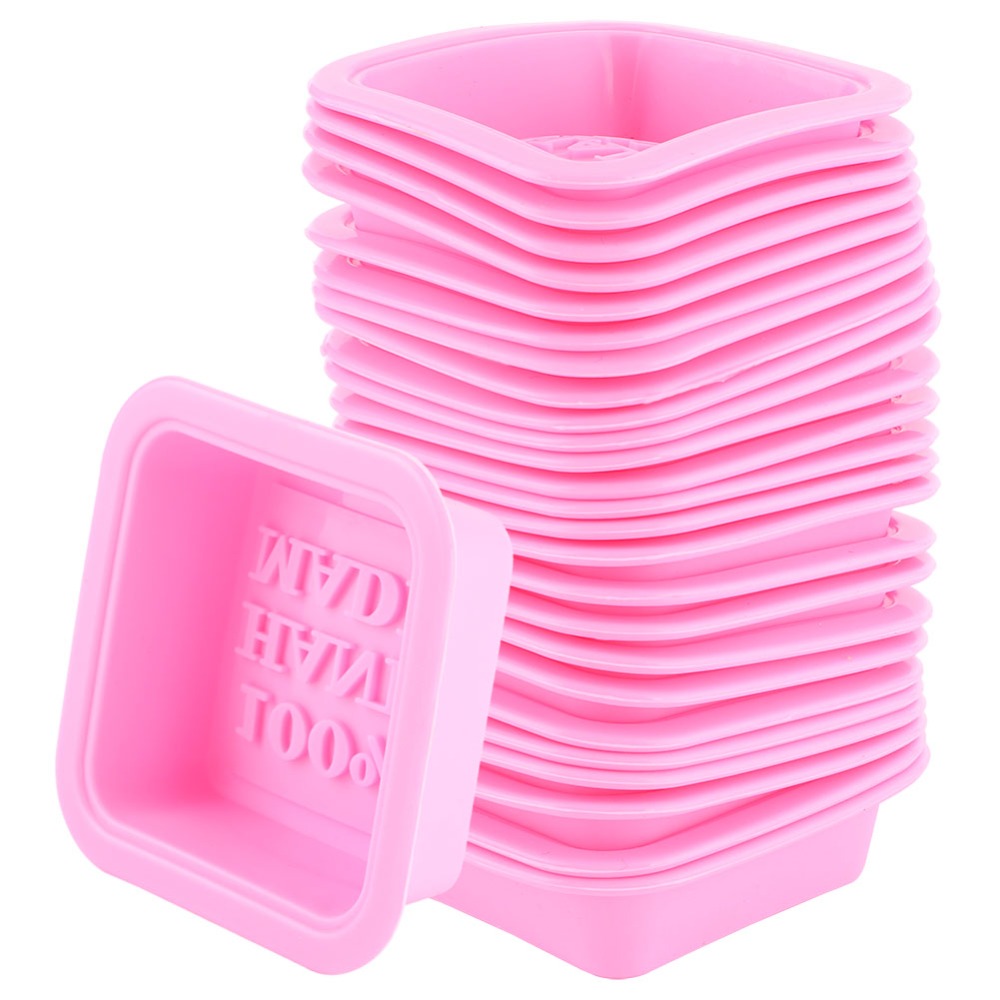 Soap Making Tray - 25PCS Reusable Silicone Silicone Soap Mold