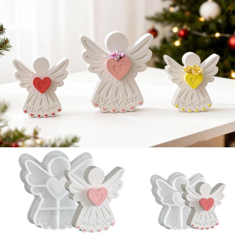Soap Making Equipment - Love Angel Gypsum Mold Candle Silicone