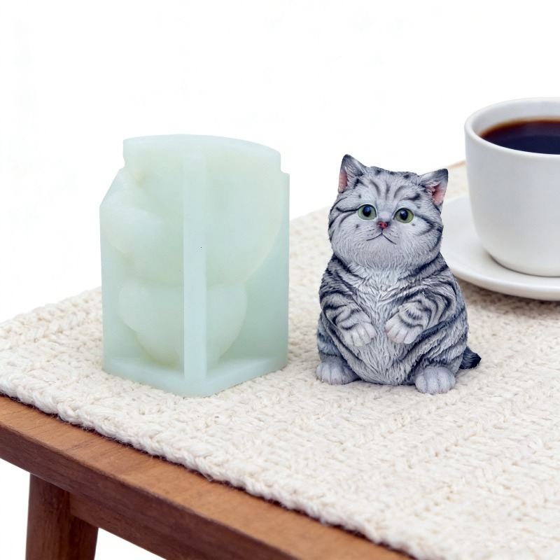 Soap Making Animal Fat - DIY Standing Fat Cat Silicone Candle
