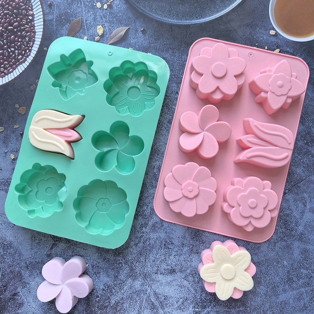 Soap Making Ideas - kinds Flower Silicone Molds Different Flower-shaped