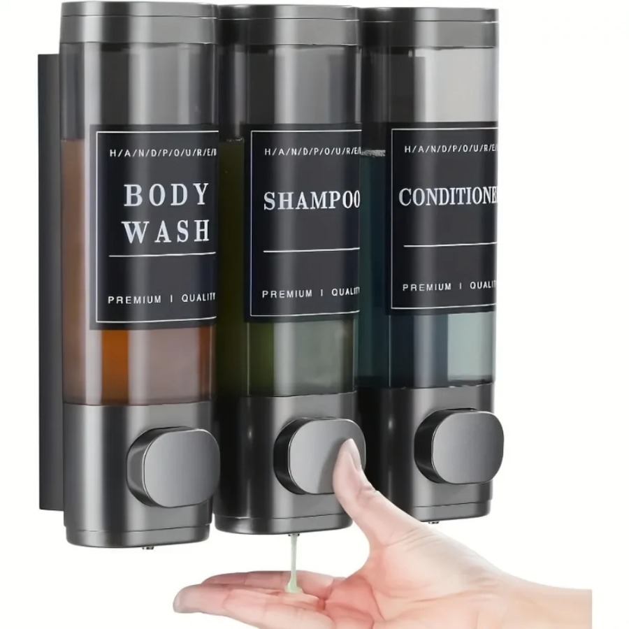 Soap Making Gel - Wall Mounted Triple Shampoo Conditioner Soap