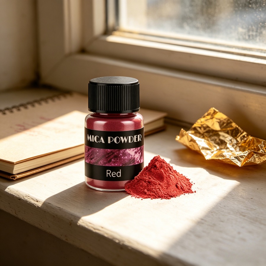 Soap Making Ingredient - LEQU Happy And Fun Shimmer Red