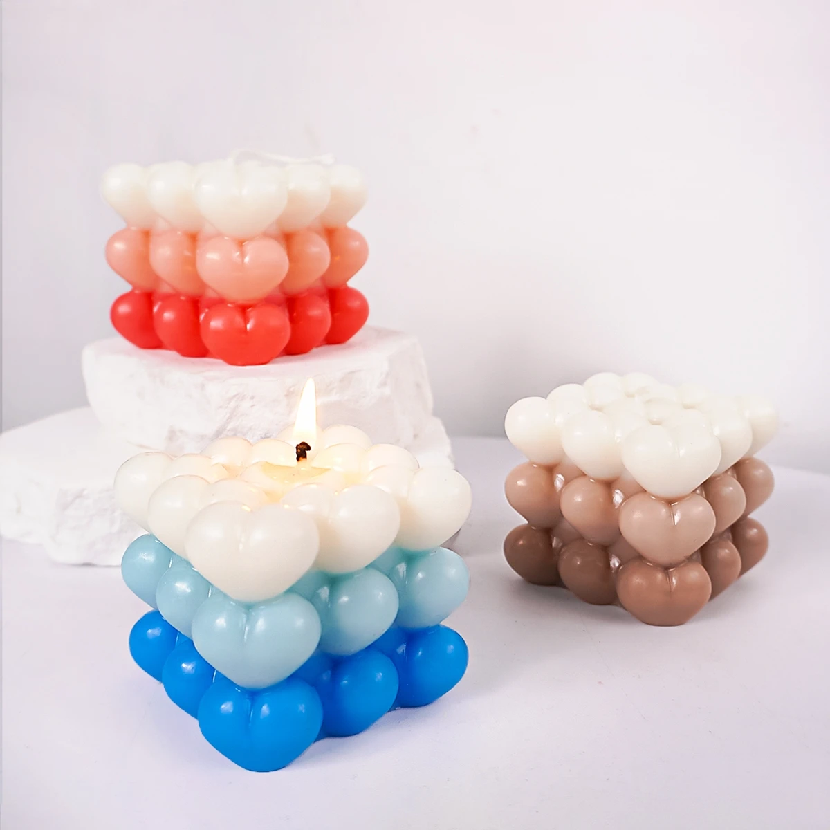 Love Bubble Candle Silicone Mo - Soap Making Gel 评论和价格