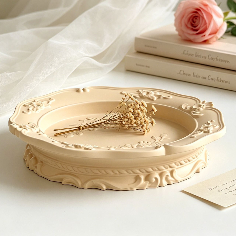 Elegant Vintage Baroque Lace S - Soap Making Tray 评论和价格