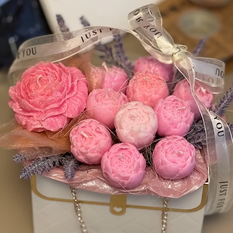 3Set of floral silicone candle - Soap Making Gel 评论和价格