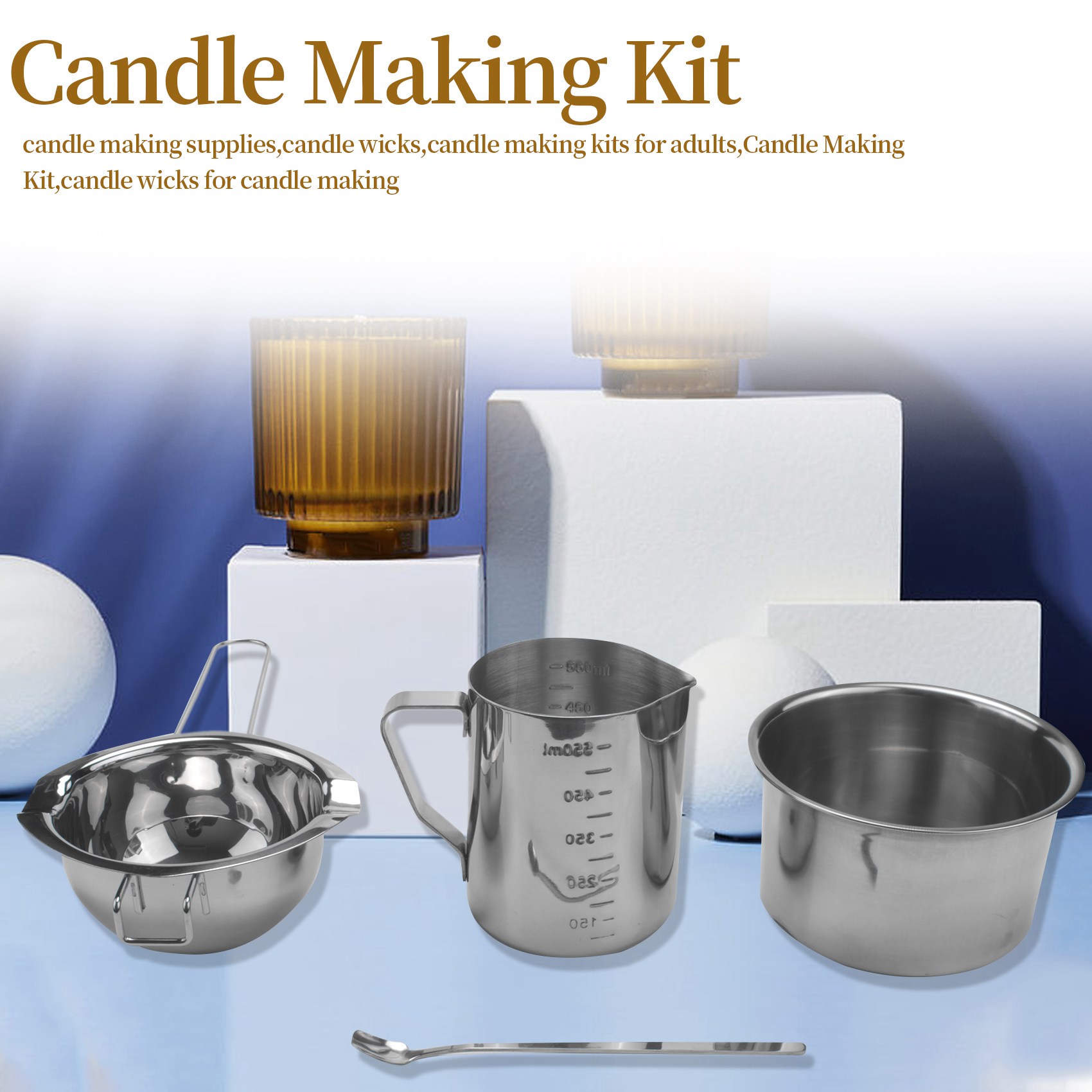 AEE8-4 Set Stainless Steel Dou - Soap Making Double Boiler 评论和价格