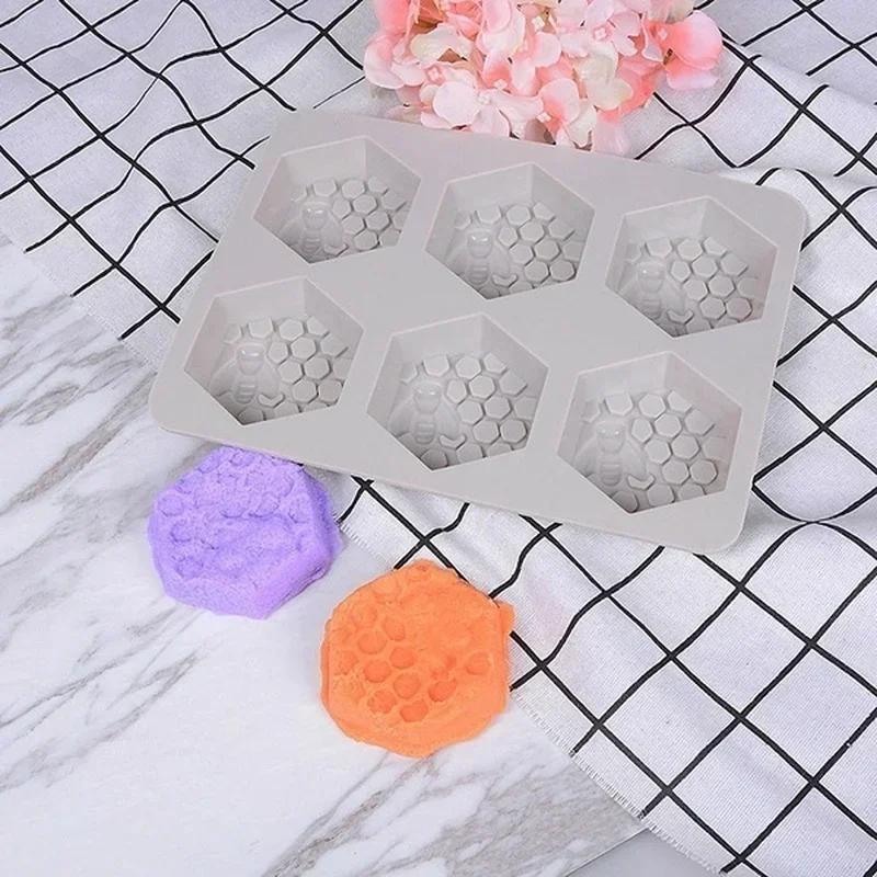 Bee Shape Silicone Mold DIY Ha - Soap Making Gel 评论和价格