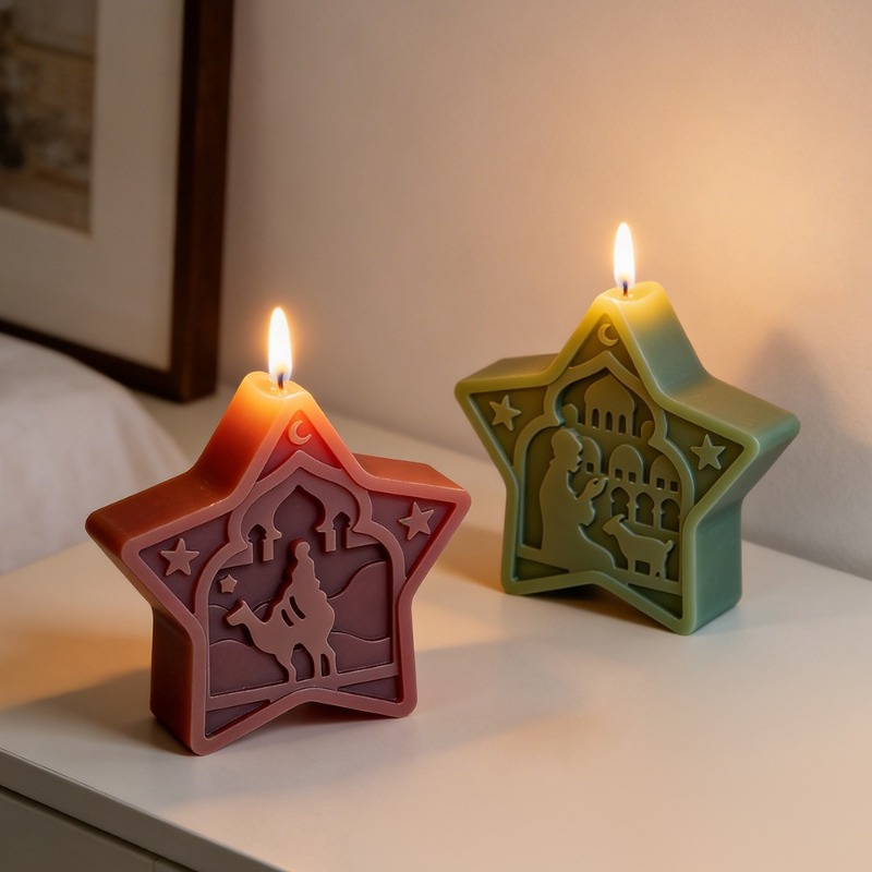 mosque candle mold soft star m - Soap Making Gel 评论和价格
