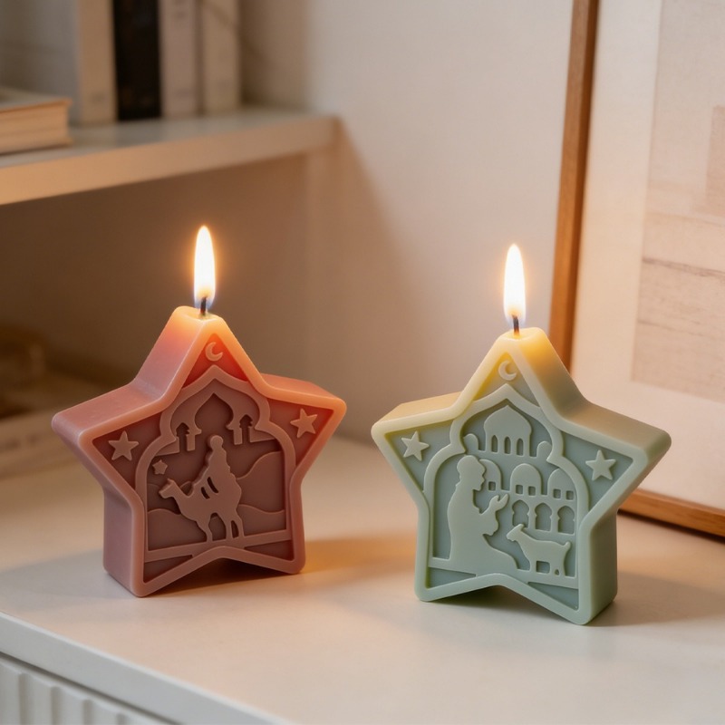 mosque candle mold soft star m - Soap Making Gel 评论和价格