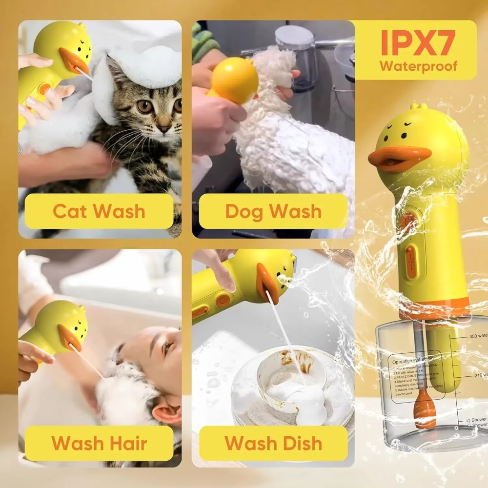Cute Duck Pet Cleaning Machine - Soap Making Foam 评论和价格