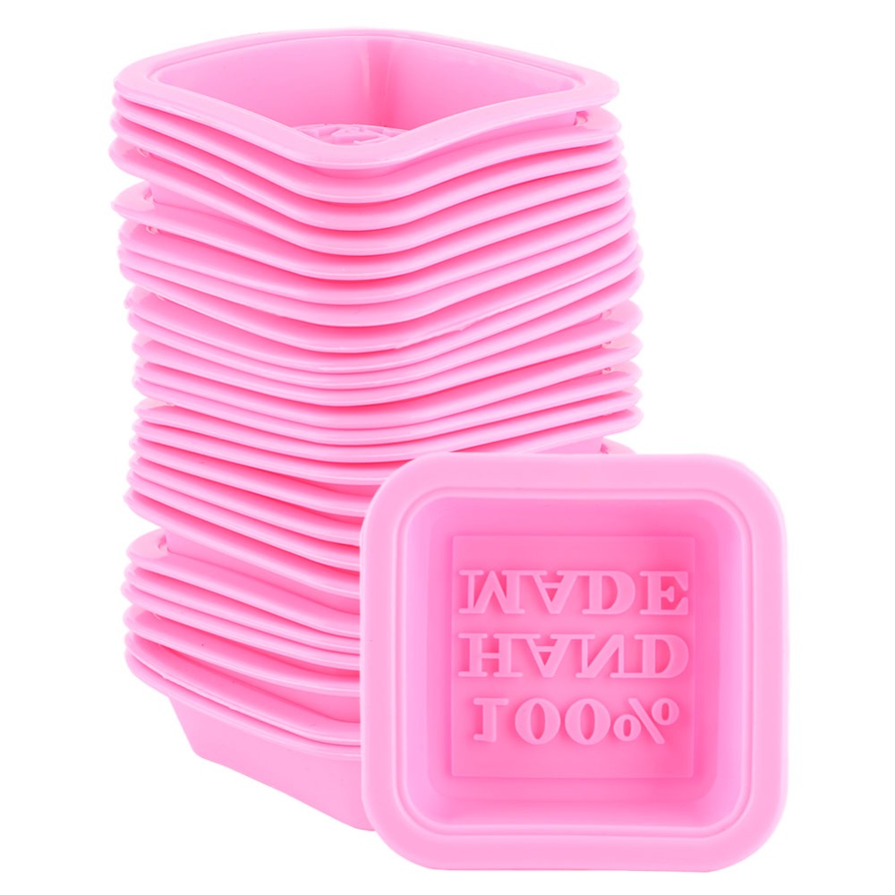 25PCS Reusable Silicone Silico - Soap Making Tray 评论和价格