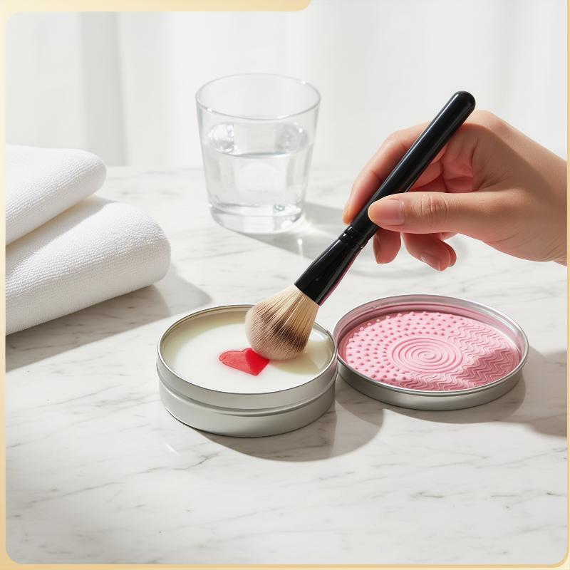 Heart Shaped Make Up Brush Cle - Quick Soap Making 评论和价格