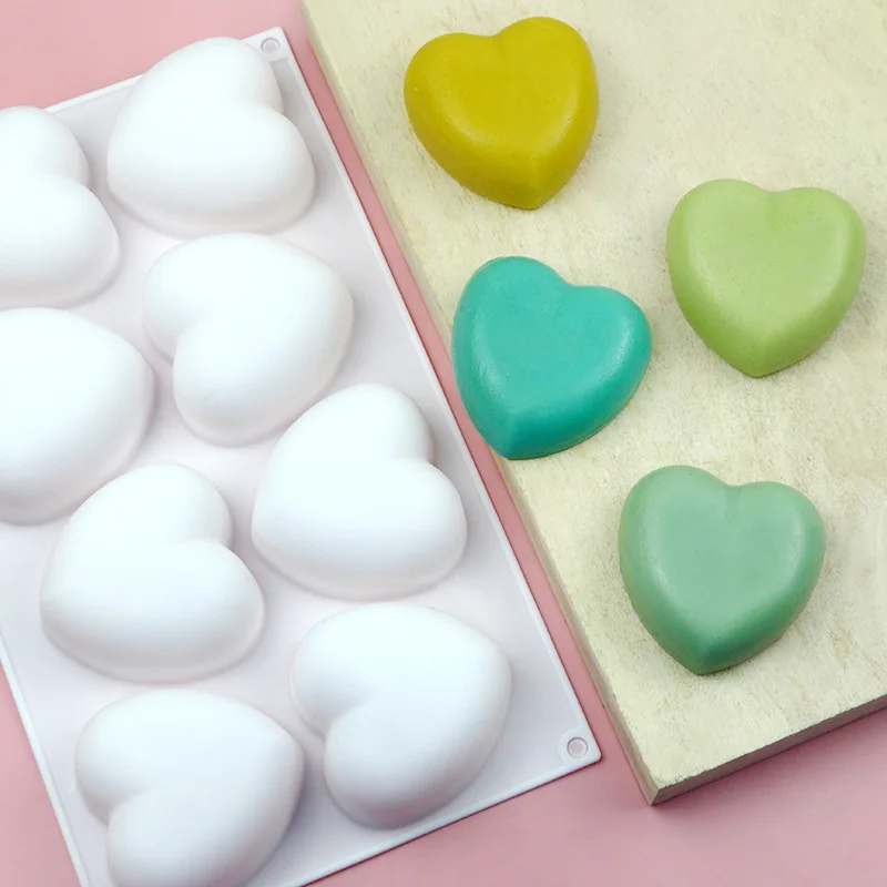 Love Heart Silicone Soap Mold  - Soap Making Tray 评论和价格