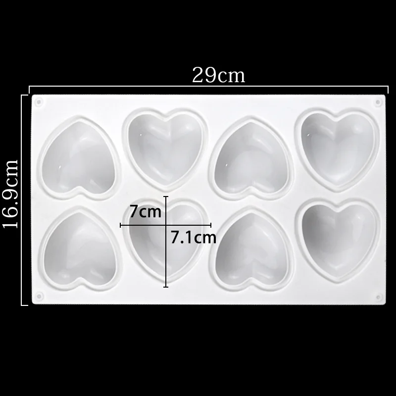 Love Heart Silicone Soap Mold  - Soap Making Tray 评论和价格