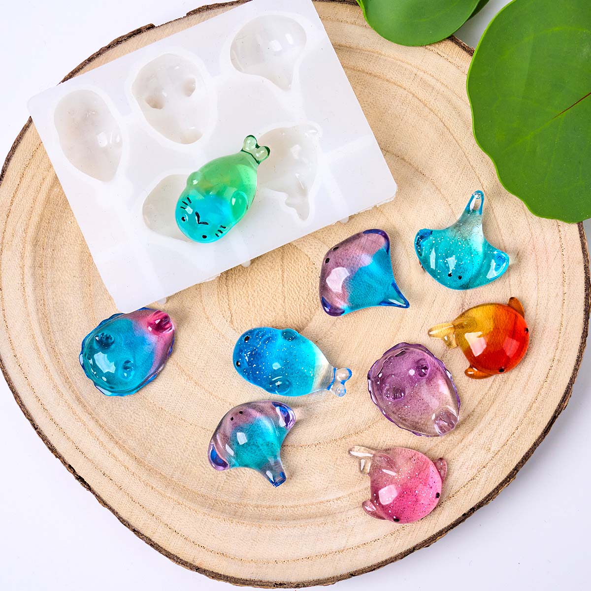 3D Healing Kawaii Manta Ray Wh - Soap Making Tray 评论和价格