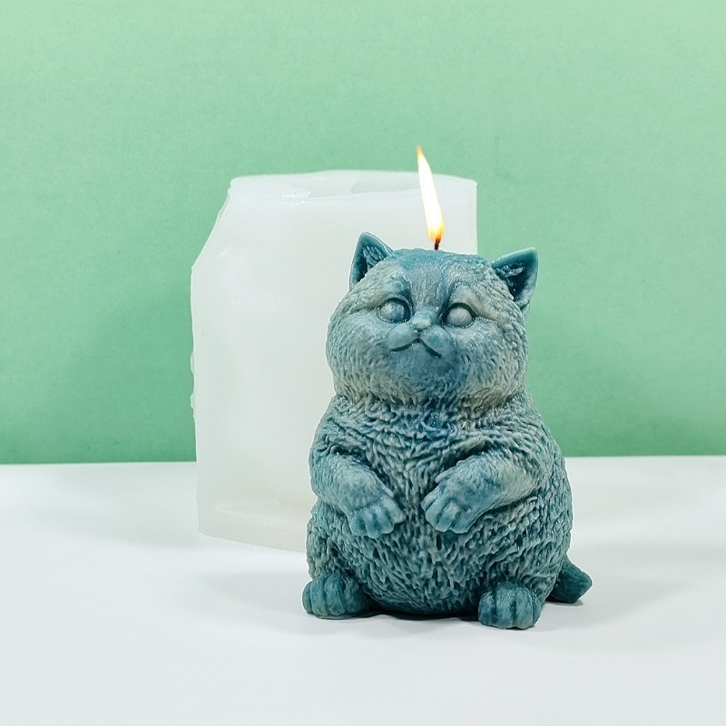 DIY Standing Fat Cat Silicone  - Soap Making Animal Fat 评论和价格