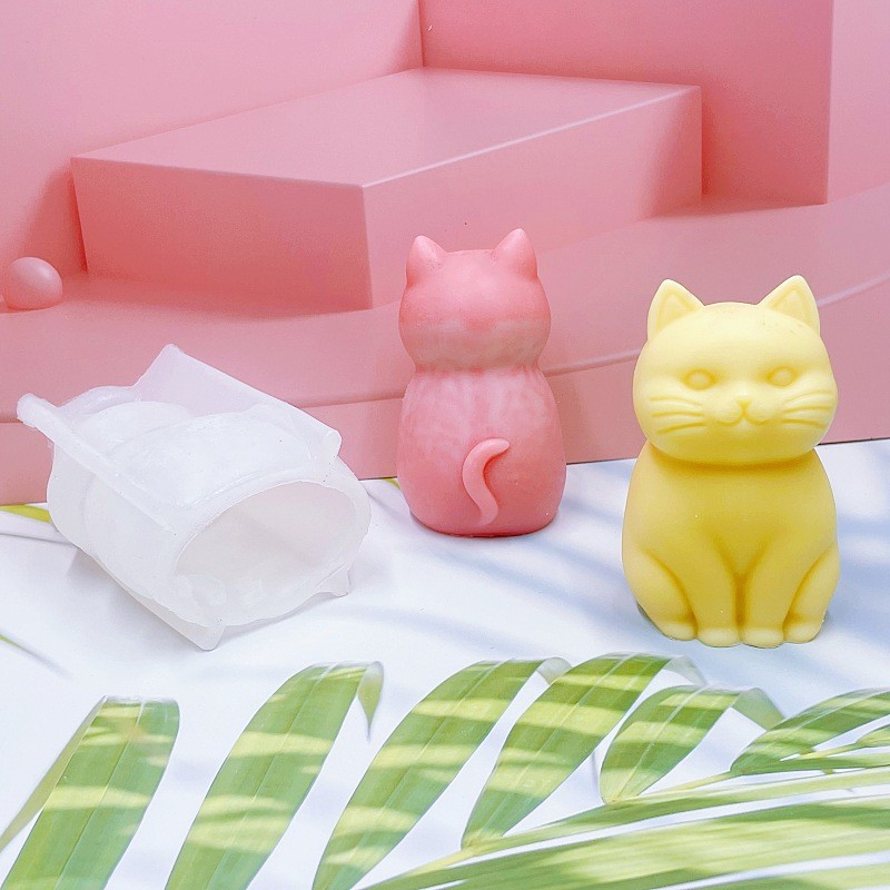 3d fat cat  animal silicone ca - Soap Making Animal Fat 评论和价格