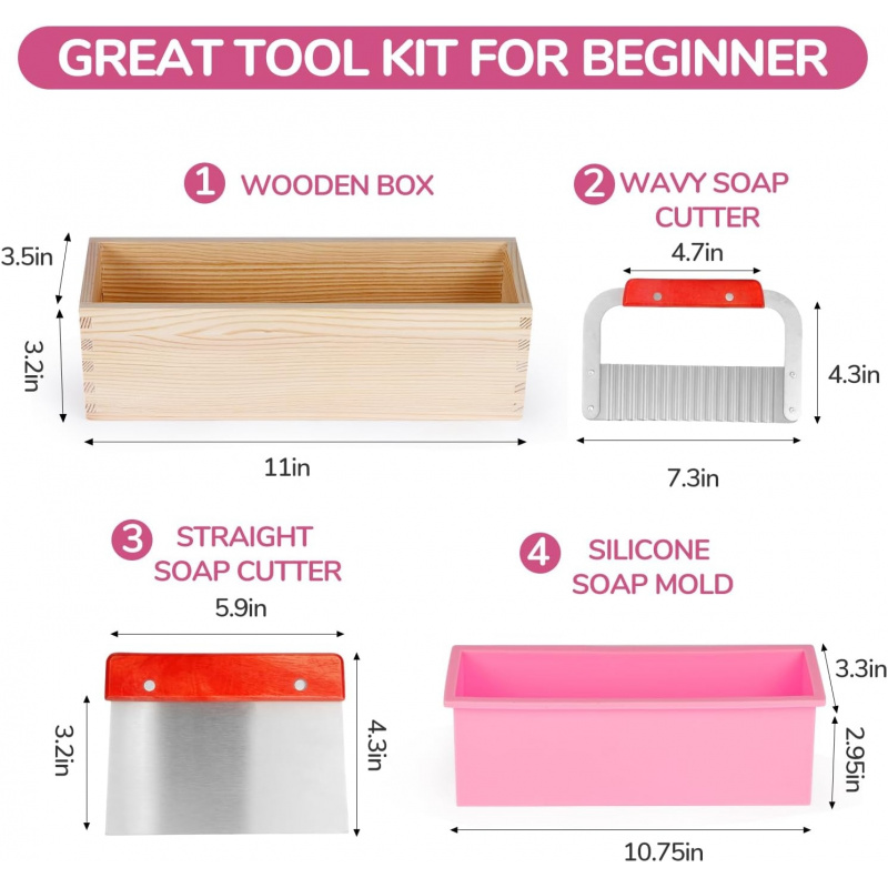 1 Pieces42Ounce soap mold with - Soap Making Gel 评论和价格