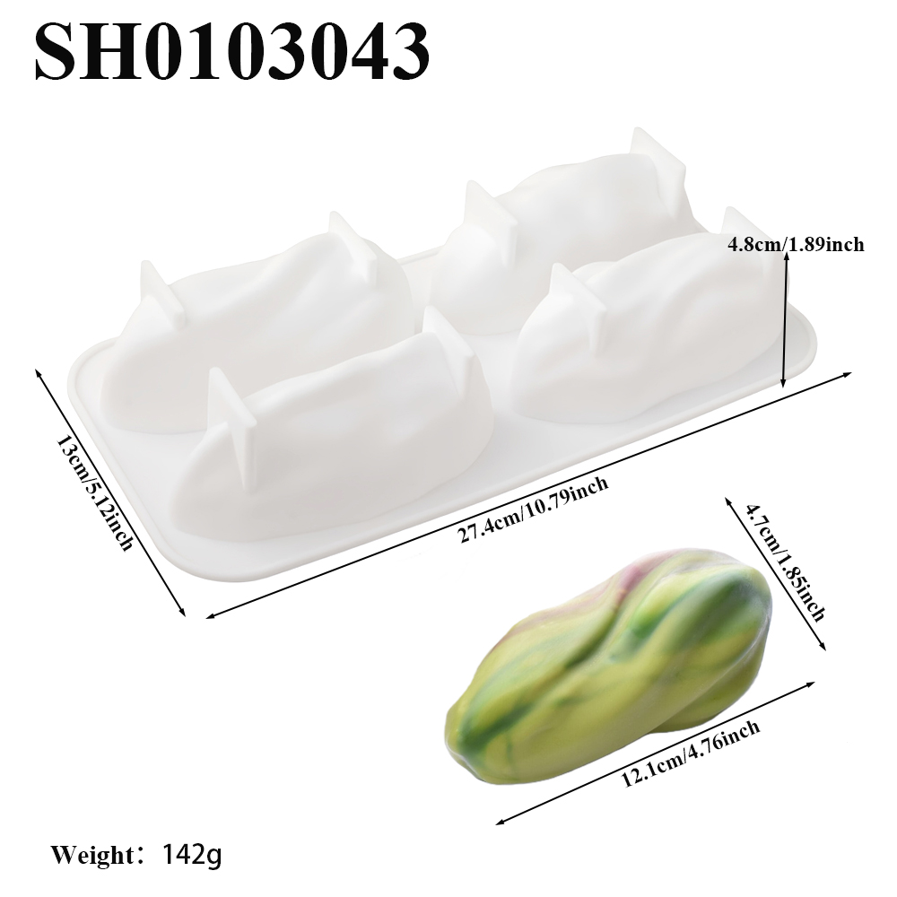 4 or 9-Cell Pistachio Design S - Soap Making Equipment 评论和价格