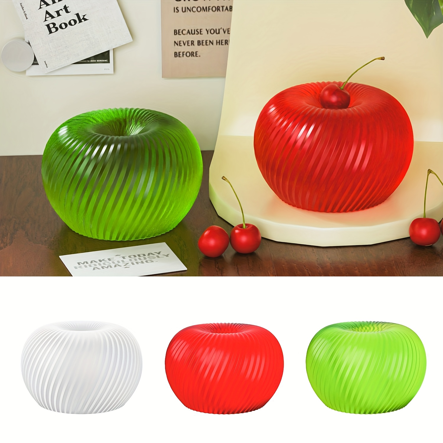 A trendy red apple silicone mo - Soap Making Tray 评论和价格