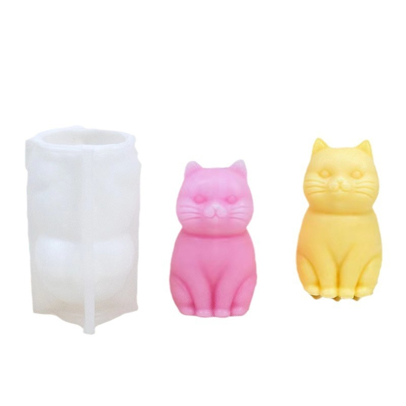3D fat cat  Animal Silicone Ca - Soap Making Animal Fat 评论和价格
