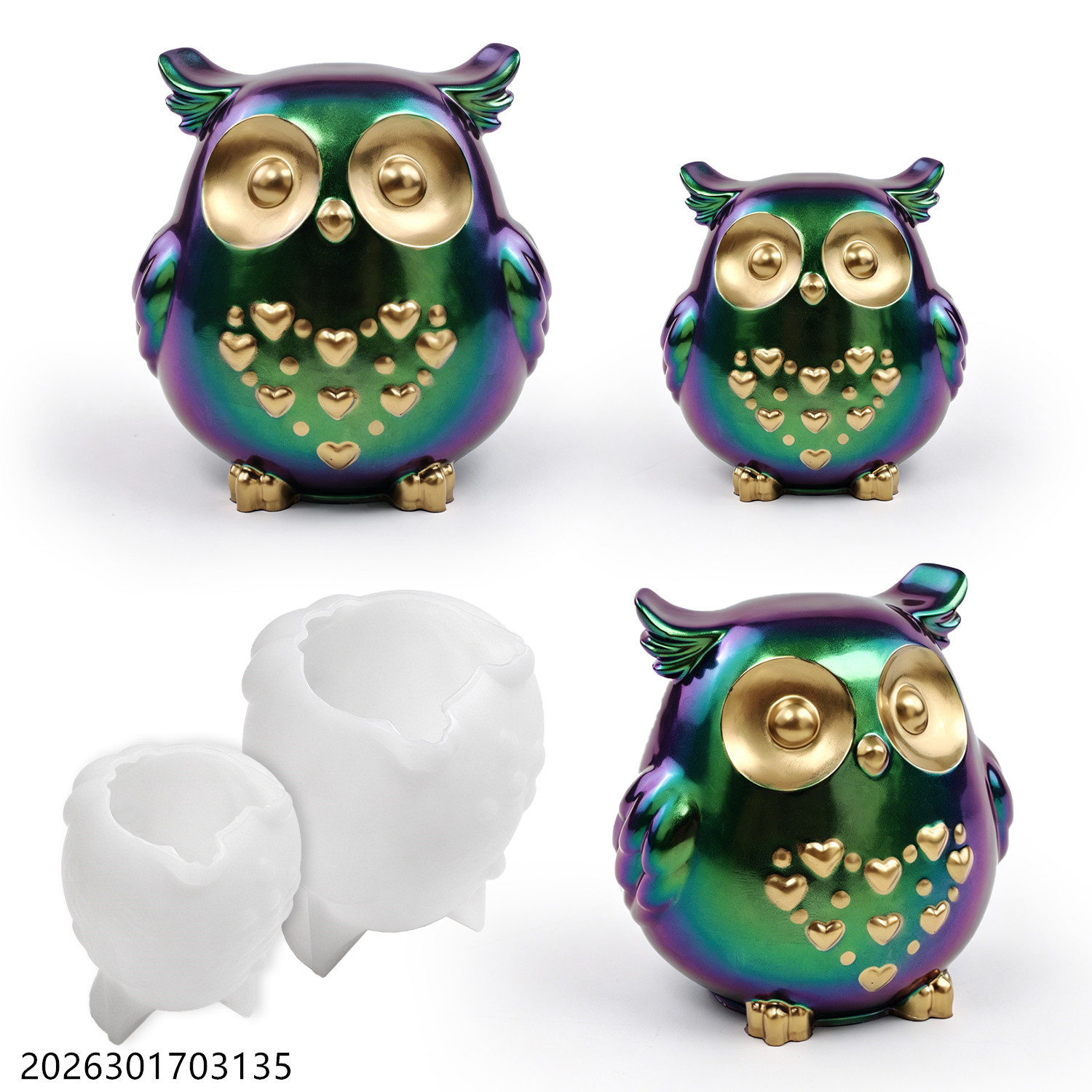 Owl Silicone Mold 3D Bird Shap - Soap Making Tray 评论和价格